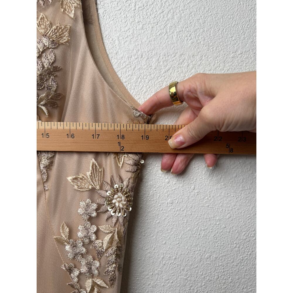 NWT Sue Wong Beaded Embroidered V-Neck Maxi Dress 16 - Picture 12 of 16